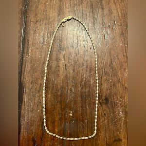 Vintage D’Orlan Gold Toned Chain Link Necklace Unique & Rare Design minimalist
